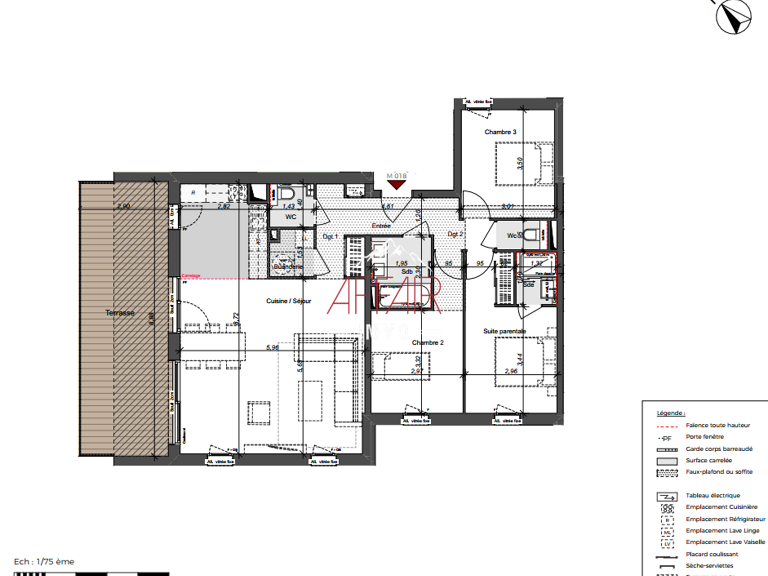 APPARTEMENT T4 AVEC TERRASSE — photo 1
