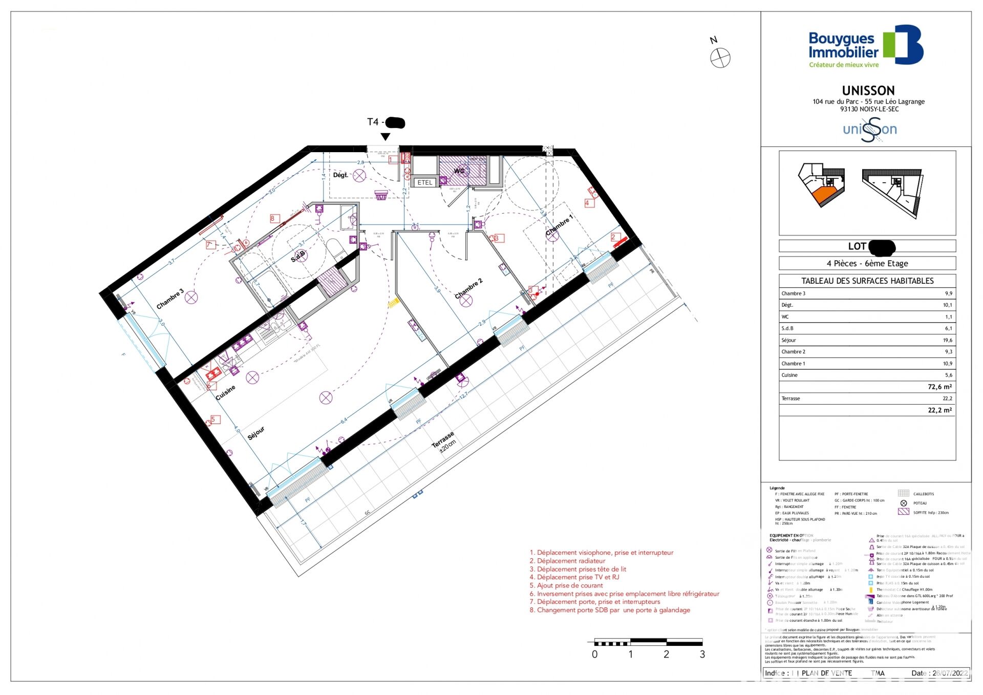 Appartement à vendre, 4 pièces, 72 m², Noisy-le-Sec