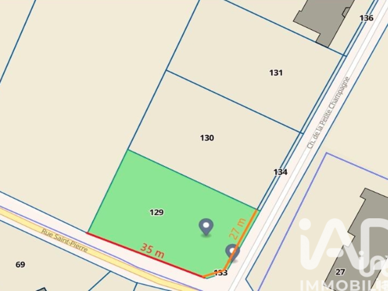 Vente Terrain 1 130 m&sup2; — photo 1