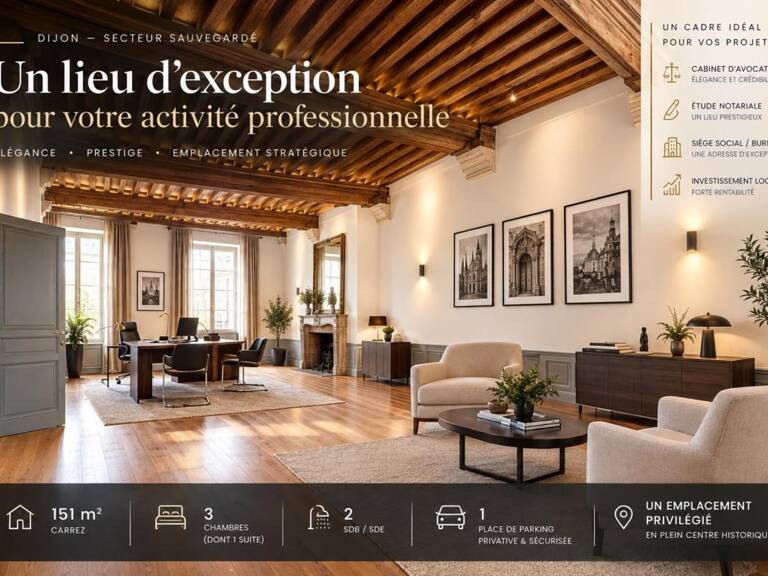 Dijon Centre Historique — Hôtel Particulier 151 m² : Demeure de Prestige, Cabinet Libéral ou Actif Patrimonial avec Parking Privé — photo 1