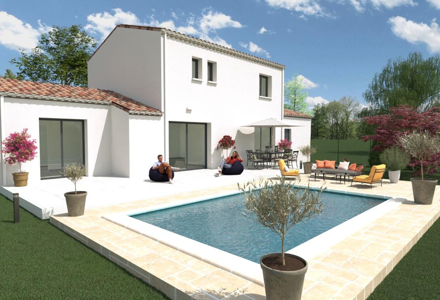 A VENDRE ROQUEMAURE : Villa 4 chambres sur une parcelle viabilisée de 550 m² — photo 1