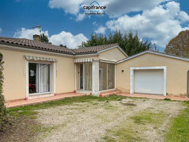 Maison à vendre 5 pièces VILLENEUVE SUR LOT (47) Maison plain-pied de 104 m2 sur terrain de 571m2 clos — photo du bien