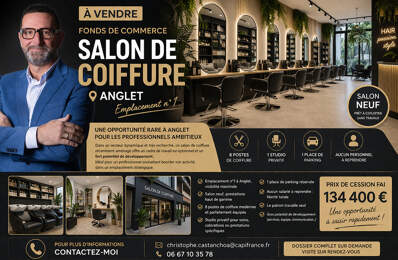 ✂️ À VENDRE – FONDS DE COMMERCE SALON DE COIFFURE – ANGLET — photo du bien