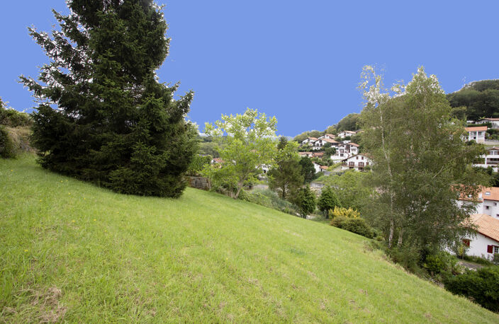 Terrain 1 000 m2 Béhobie   Vue montagnes, proche frontière — photo 3