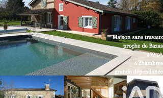 Maison 9 Pièces 259 m² à vendre à Bazas (33430)