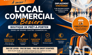 Commerce  85 m² à vendre à Béziers (34500)