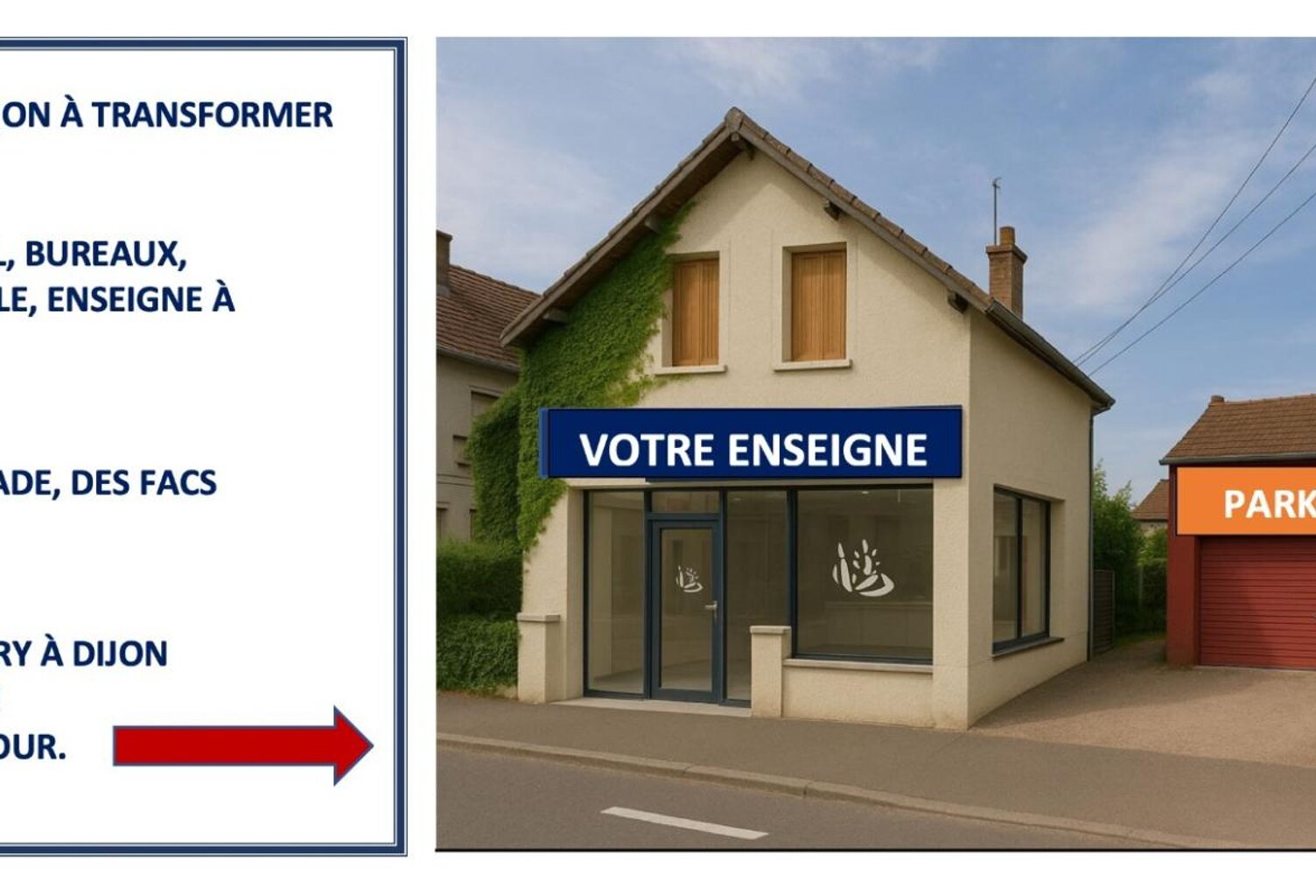POTENTIEL PROFESSION LIBÉRALE....Local/bureau à vendre DIJON CAP NORD SUR AXE STRATÉGIQUE FORT PASSAGE — photo 1