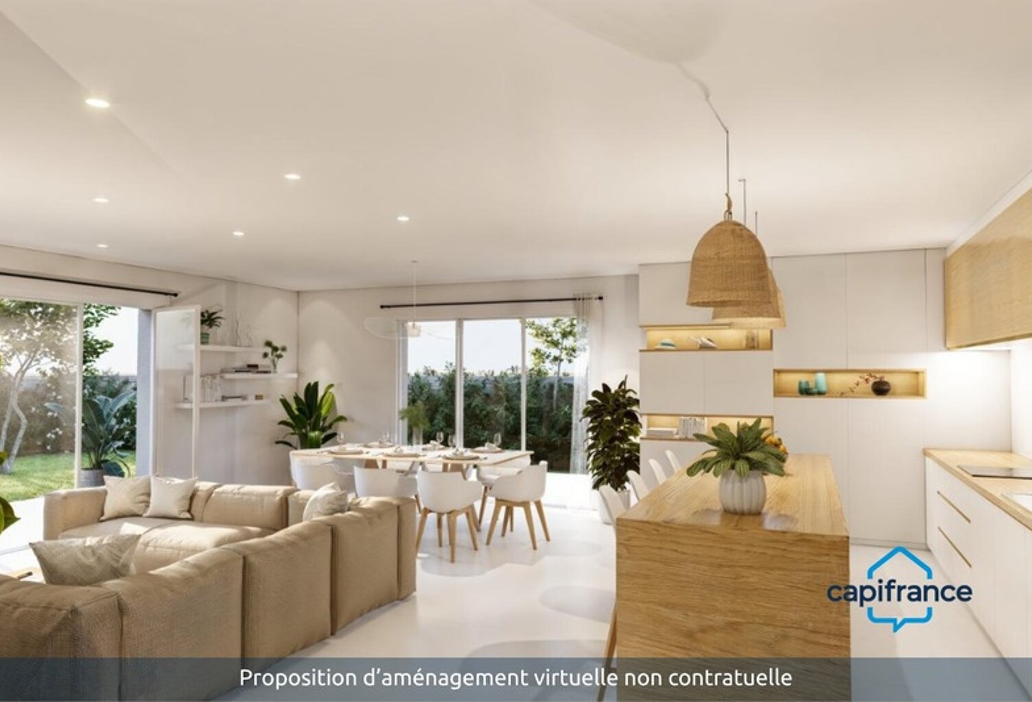 Frontignan - Appartement T4 avec terrasse, garage et parking — photo 1