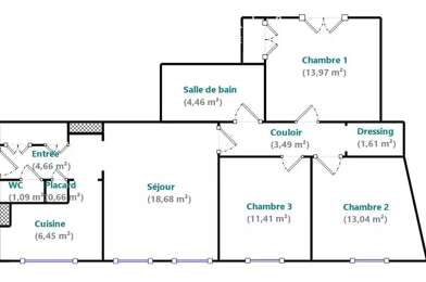 Appartement 4 pièces 695000 €