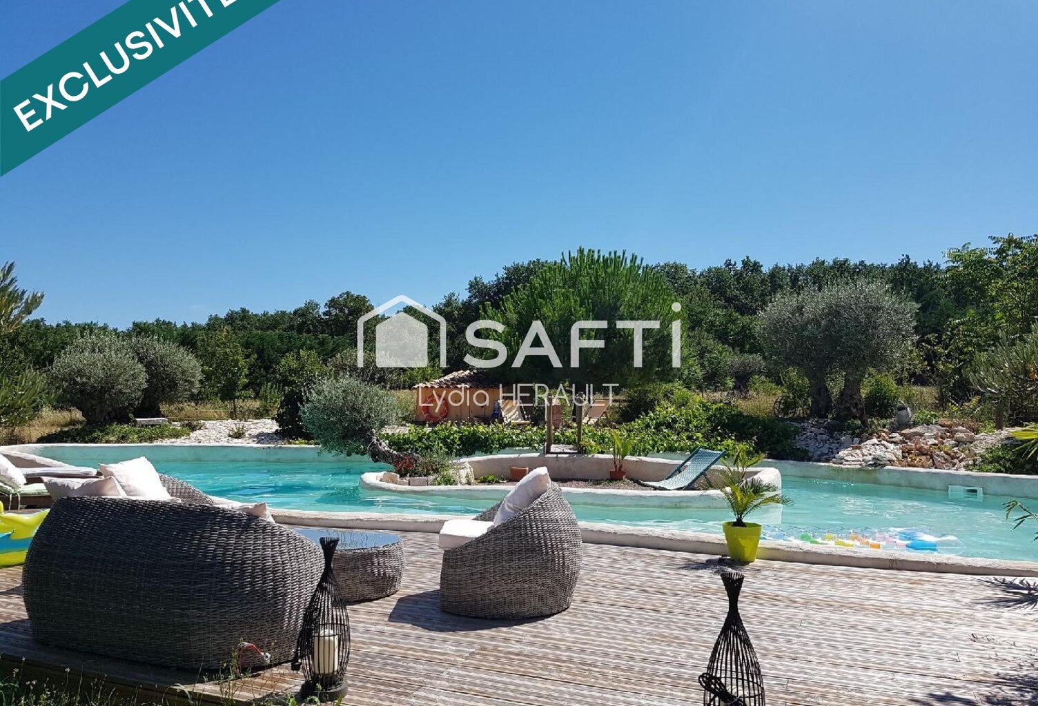 Propriété rare avec piscine, volumes et nature — photo 1