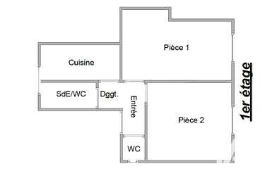 Appartement 2 pièces 129500 €