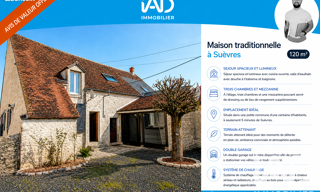 Maison 5 Pièces 120 m² à vendre à Suèvres (41500)