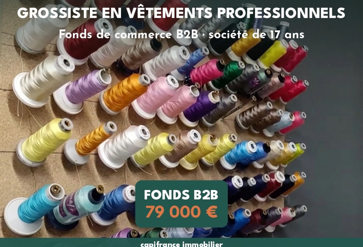 FONDS DE COMMERCE – GROSSISTE EN VÊTEMENTS PROFESSIONNELS (B2B) — photo 1