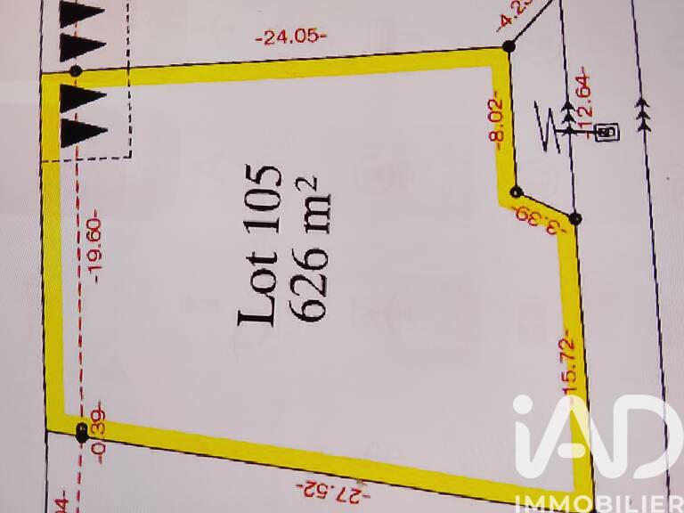 Vente Terrain à bâtir 626 m&sup2; — photo 1