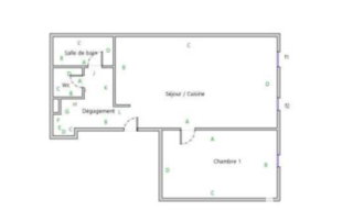 Appartement 2 Pièces 53 m² à vendre à Bordeaux (33000)