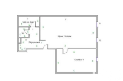 Appartement 2 pièces 229000 €