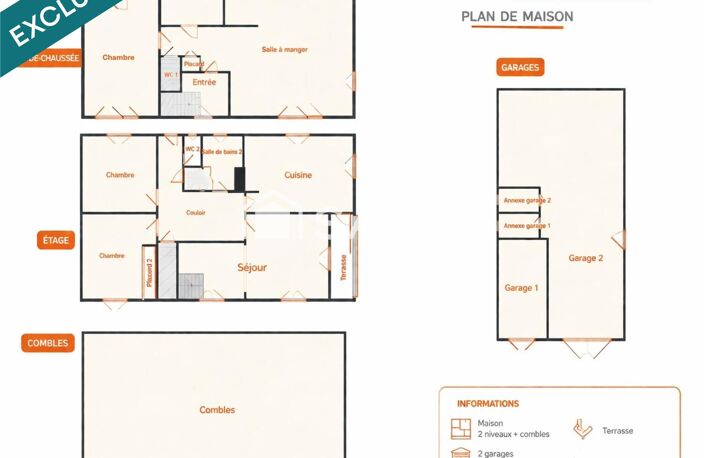 Charmante et grande maison de 180 m² avec un terrain de 1228m²  Charmant village de Saint Privat d'Allier — photo 4