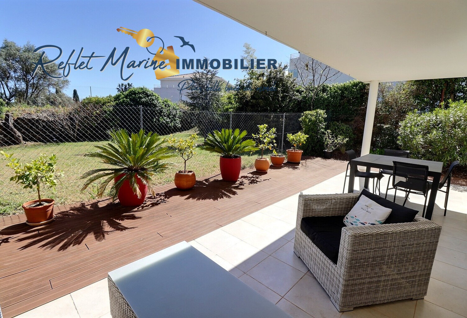 Appartement T3 67 m2 rez-de-jardin sans vis-à-vis   la ciota — photo 1