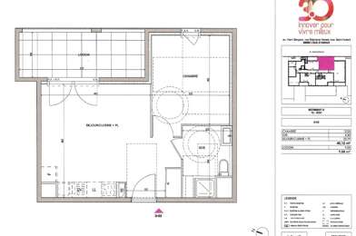 Appartement 2 pièces 656 €