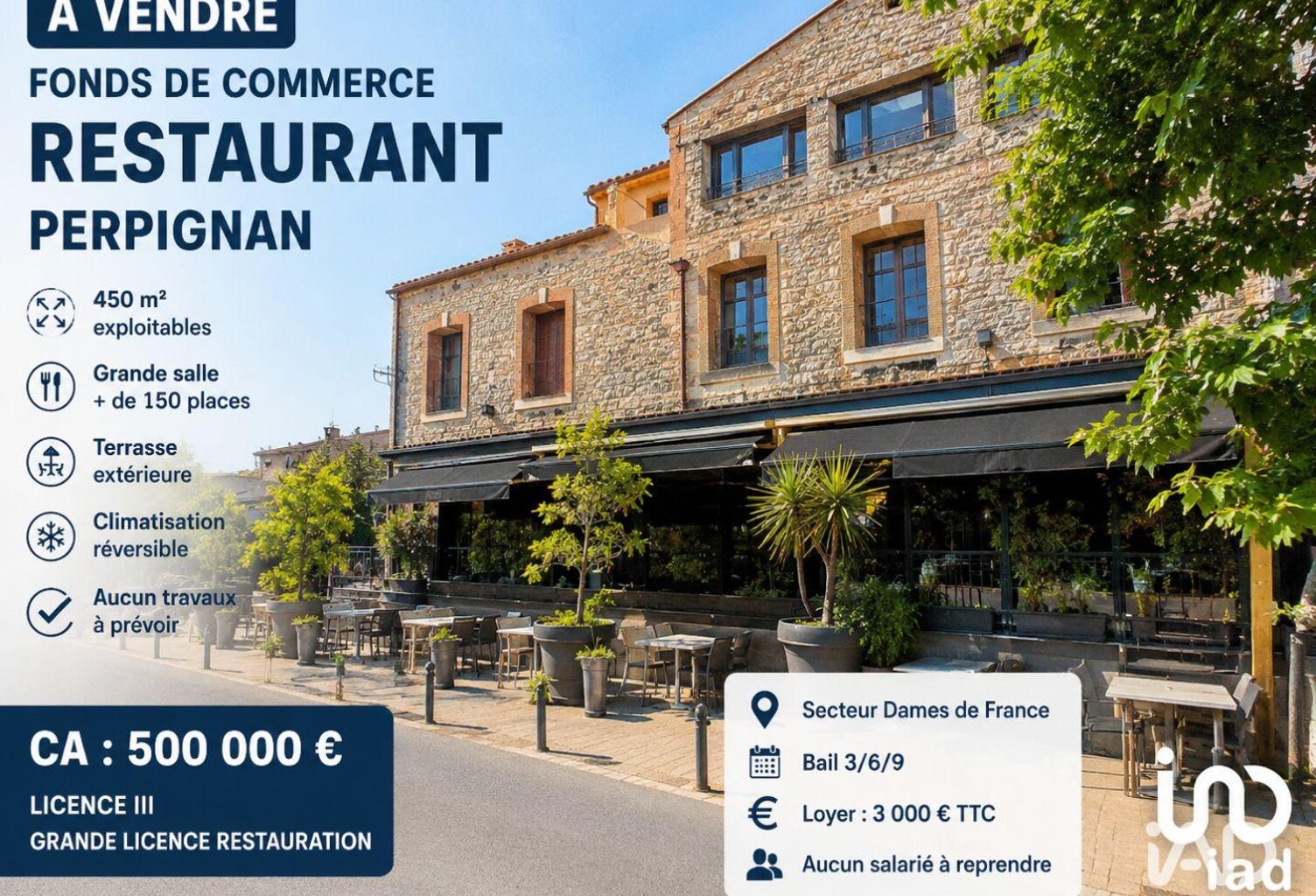 Vente Restaurant 450 m&sup2; — photo 1
