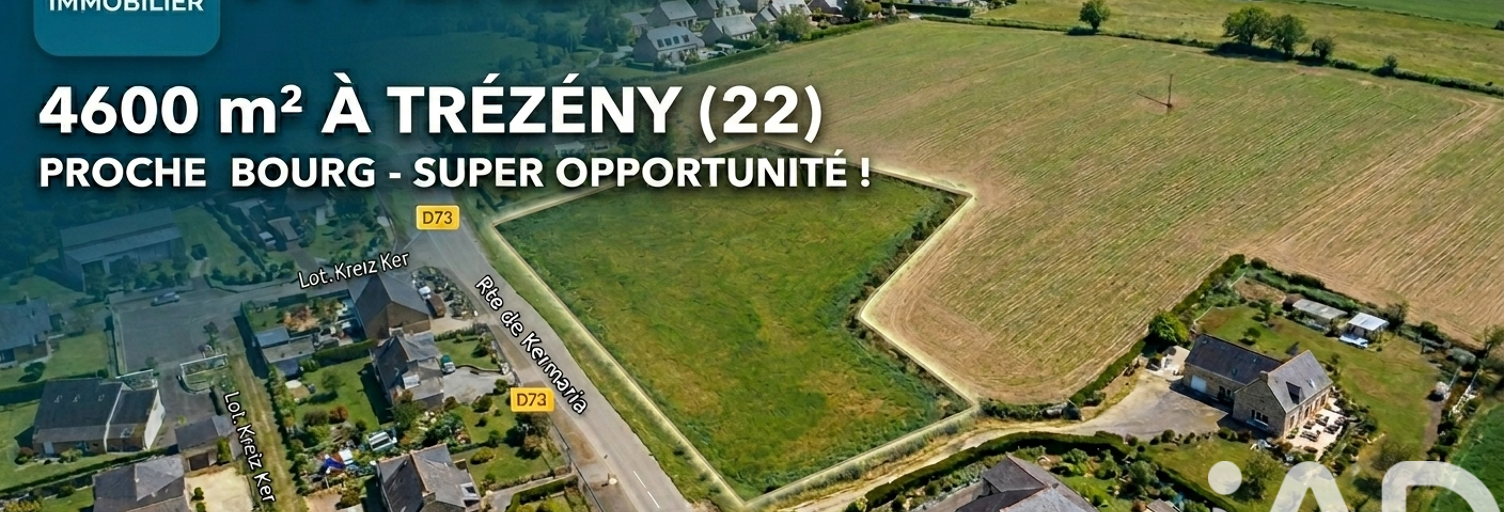 Terrain  4678 m² à vendre à Trézény (22450)