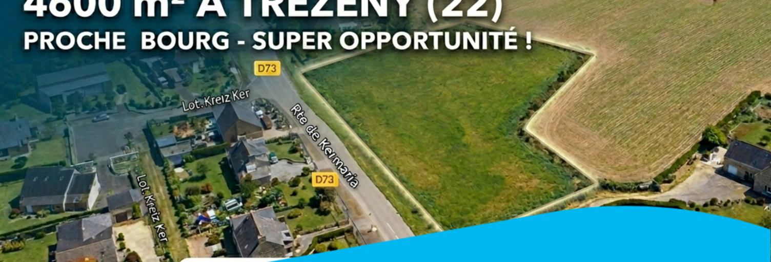 Terrain  4678 m² à vendre à Trézény (22450)