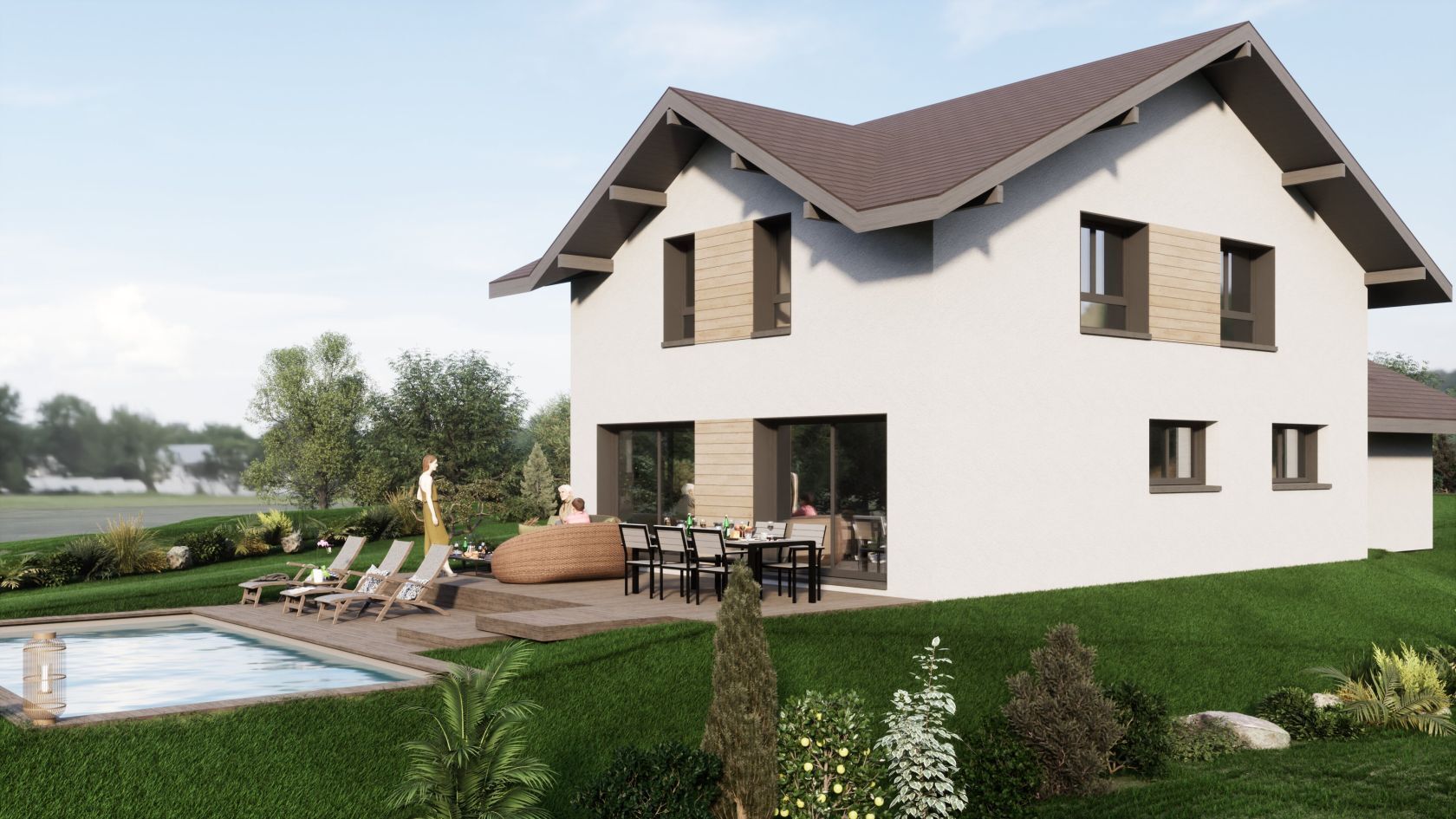 Projet de construction d'une maison 130 m² avec terrain à DINGY-EN-VUACHE (74)