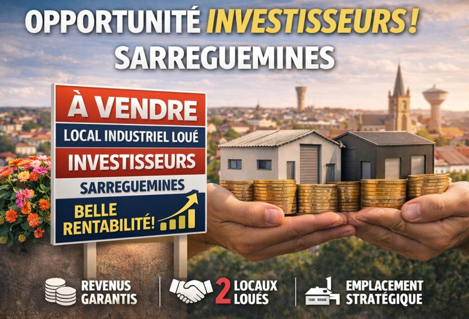 Local/bureau à vendre SARREGUEMINES (57) — photo 1