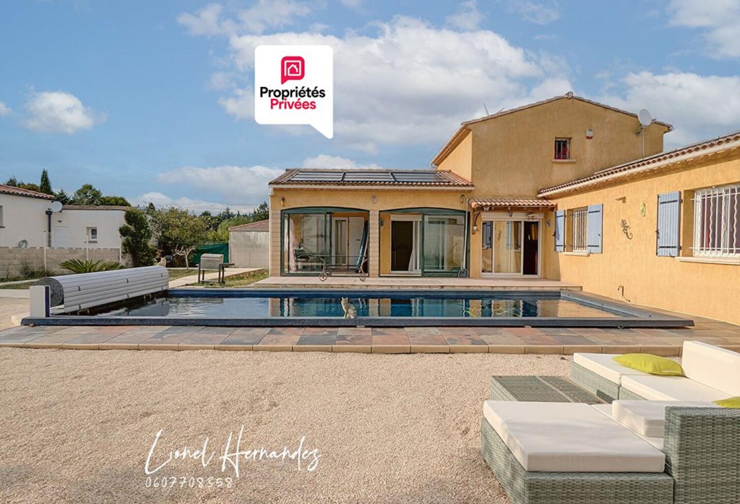 Villa 5 pièces de plain-pied - 132m² - Piscine - Garage - Panneaux solaires - Terrain de 1203m² — photo 1