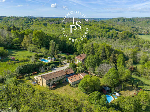 Manoir avec 3 Gîtes et 2 piscines, Villefranche du Perigord — photo du bien