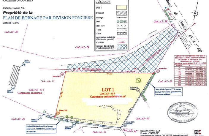 Terrain constructible d'environ 665 m2 à OUCHES — photo 2