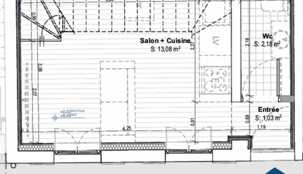 Appartement 2 pièces  à vendre Rochefort 17300