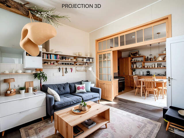 Appartement Type 2 refait à neuf au 1er  étage sur rue — photo du bien