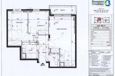 Appartement 3 pièces 1032 €