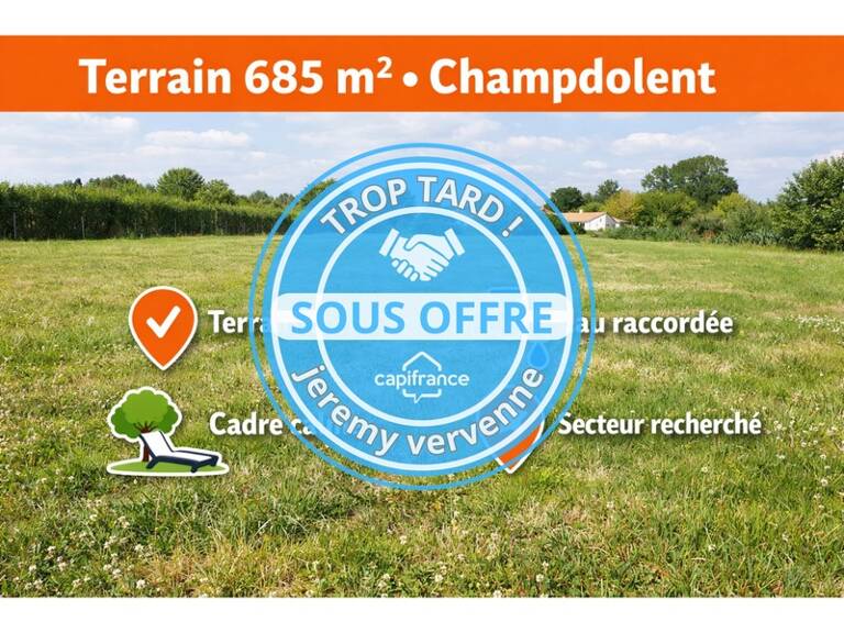 Terrain 685 m² – Champdolent – Environnement calme — photo 1