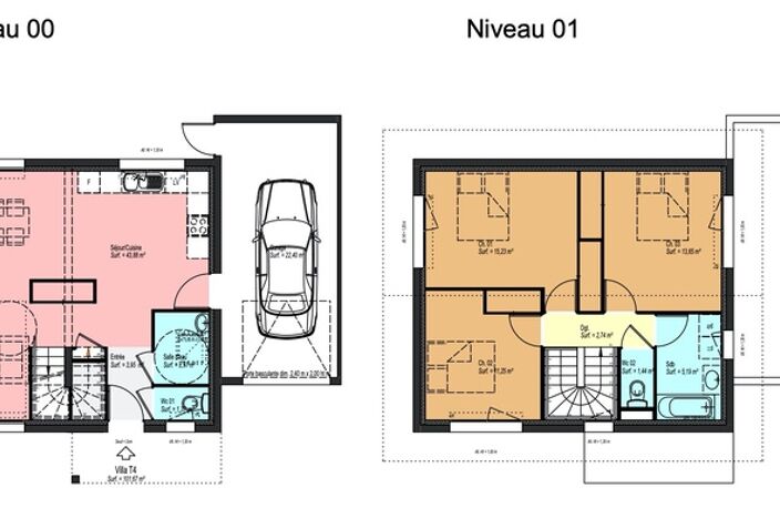 Maison mitoyenne à vendre 4 pièces PORTE DE SAVOIE (73) - 101, 53 M2 — photo 2