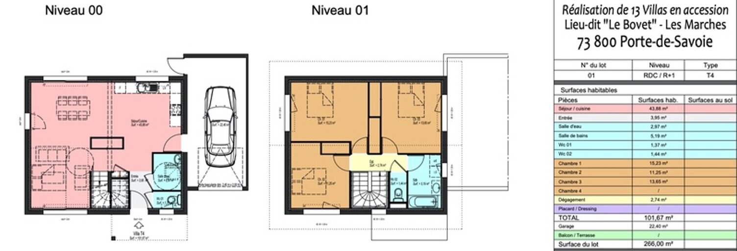Maison 4 Pièces 102 m² à vendre à Porte-de-Savoie (73800)