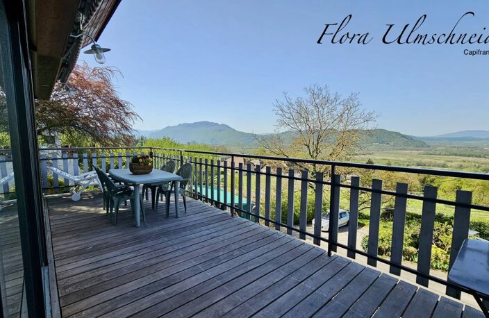 Maison lumineuse d'env. 137 m² avec vue exceptionnelle à vendre à CHINDRIEUX (73). Dépendances, terrain, proche lac du Bourget. A 25 mns d'Aix-les-Bains et 1H d'Annecy et de Genève — photo 2