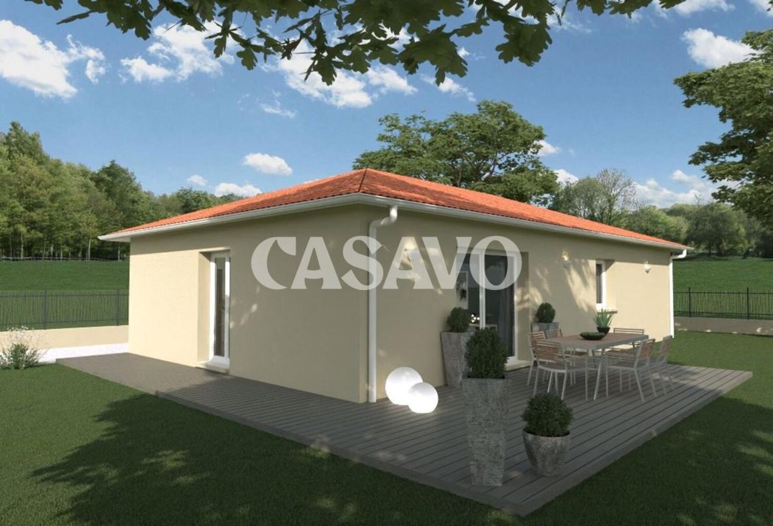 Vente terrain PLAT  et HORS LOTISSEMENT rare de 705 m² à Eyzin-Pinet — photo 1
