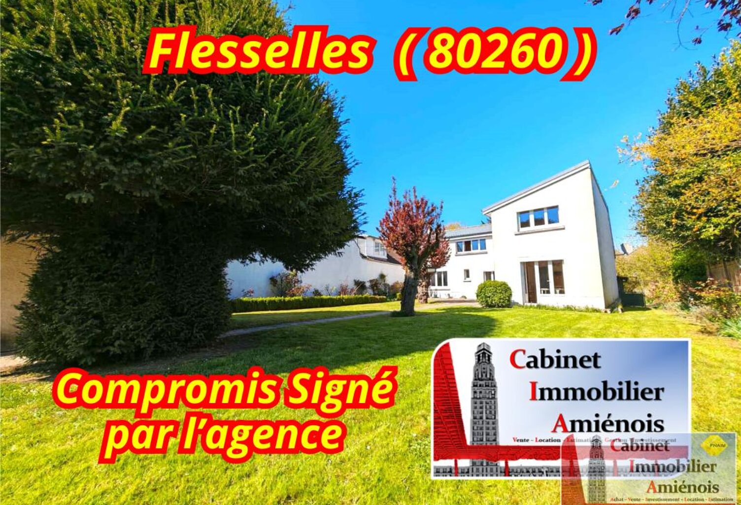 Flesselles : Maison de Village 130m2 avec jardin et garages — photo 1