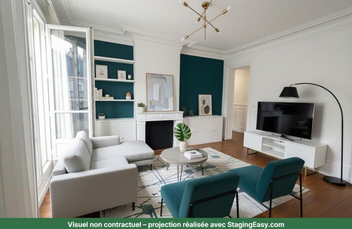 Appartement de charme Paris 75017 3 pièce(s) 55 m — photo 2