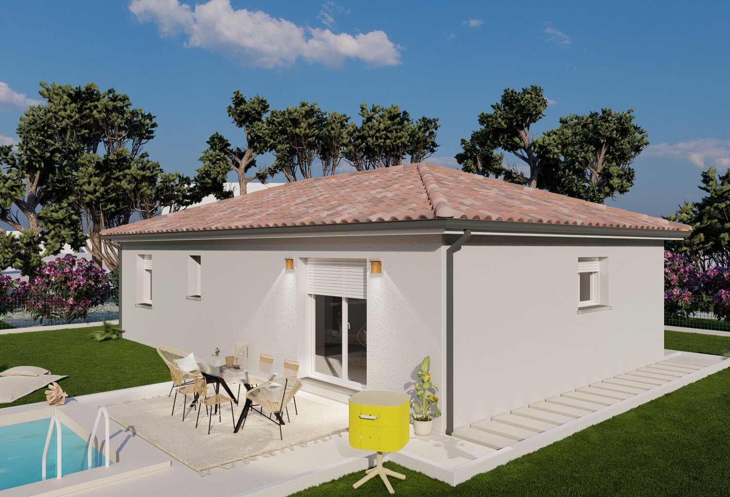 PROJET DE CONSTRUCTION d'une maison neuve de 74m² individuelle — photo 1