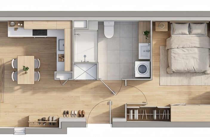 Appartement en frais réduits — photo 3