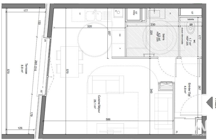 Vente Appartement 1 pièce — photo 2