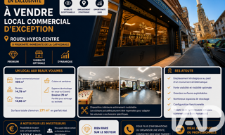 Commerce  271 m² à vendre à Rouen (76000)