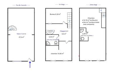 Maison 3 pièces 115000 €