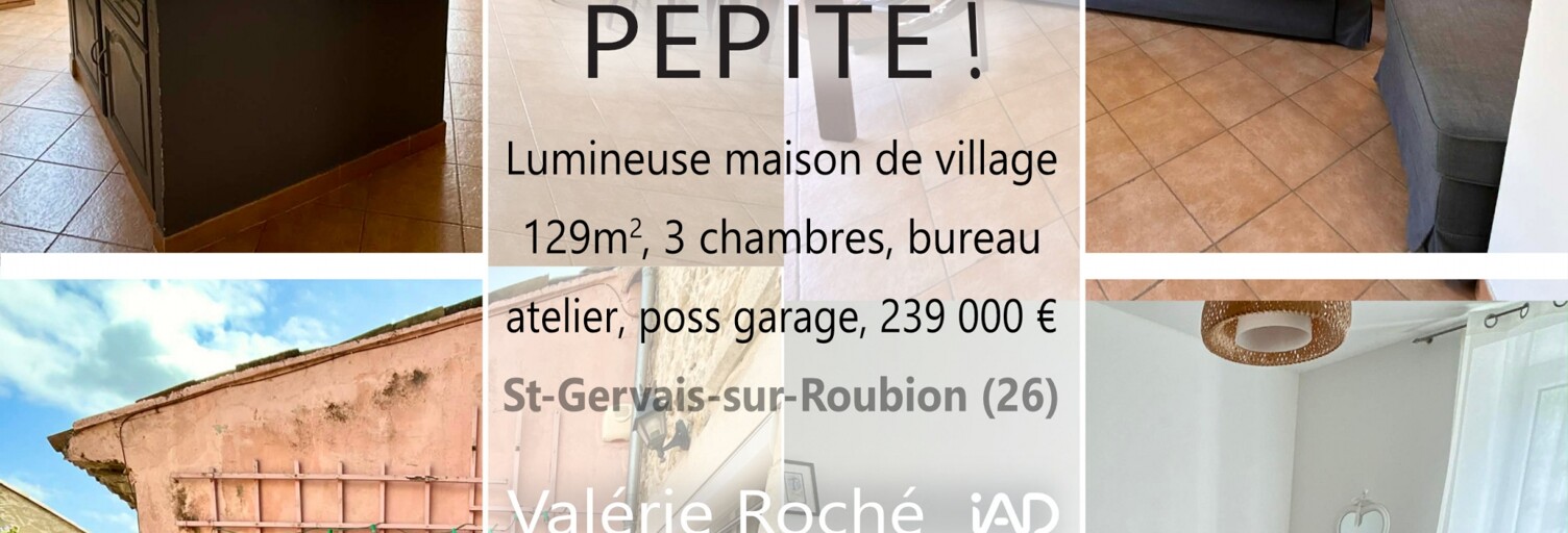 Maison 5 Pièces 129 m² à vendre à Saint-Gervais-sur-Roubion (26160)