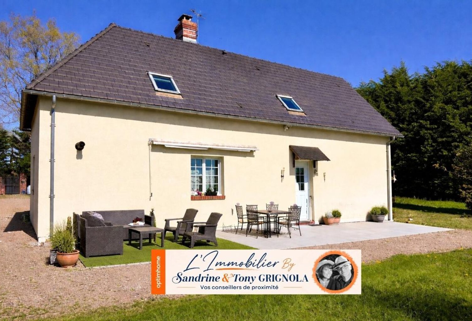 Maison à vendre - Grand séjour - 3 chambres - Garage – Terrasse avec vue dégagée - VALORBIQUET (14290) — photo 1