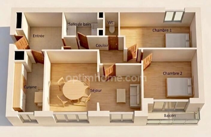 Appartement à vendre 4 pièces 2/3 Chambres LE PLESSIS BOUCHARD (95) place de parking et cave — photo 2