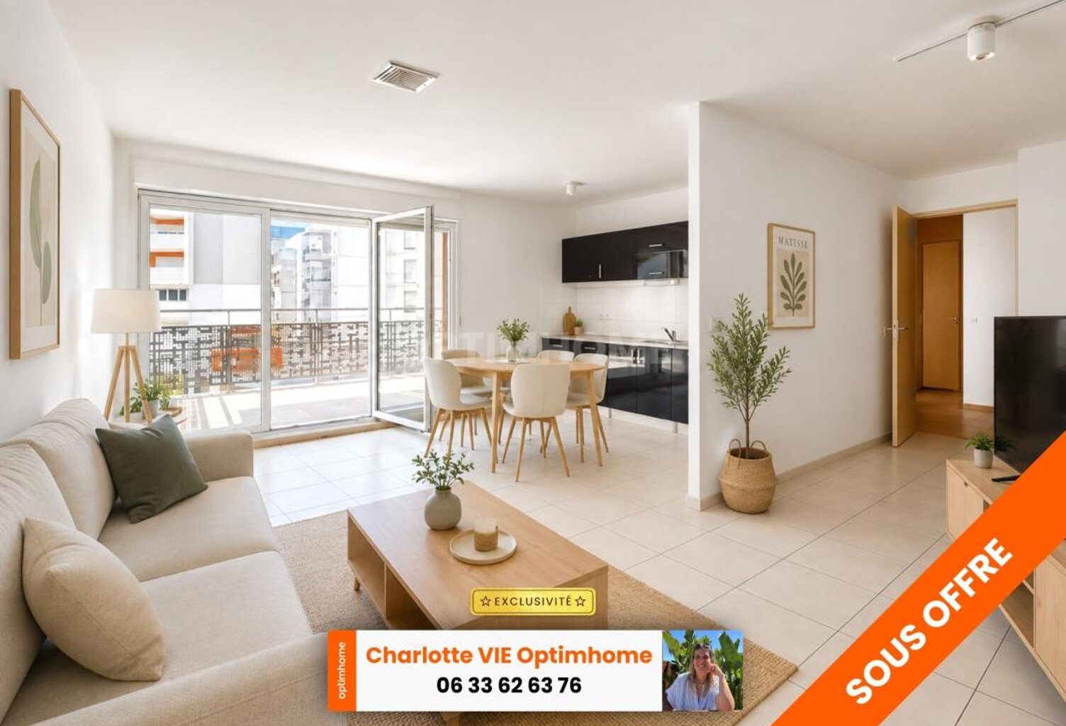 Appartement T3 lumineux avec grand  balcon et parking sécurisé – Montpellier — photo 1